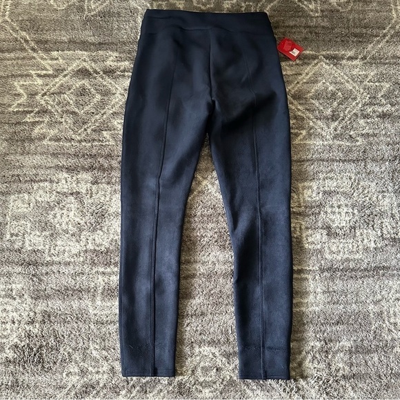 NWT Spanx Faux Suede Leggings Navy Blue - Picture 6 of 6